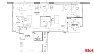  BUREAUX 105 M² NANTES CENTRE
