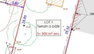 Terrain 306m²