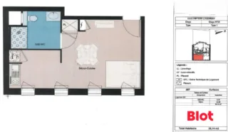 Appartement 1 pièce(s)