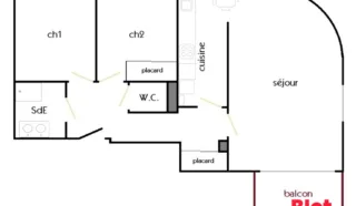 Appartement 3 pièce(s)